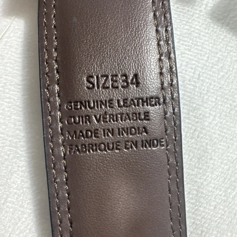 Robert Graham‎ Reversible Belt Men's 34 Brown Black Solid Barolo Leather NEW $98